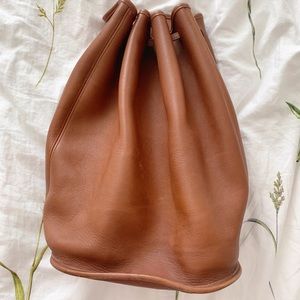 Coach bucket drawstring sling duffle bag